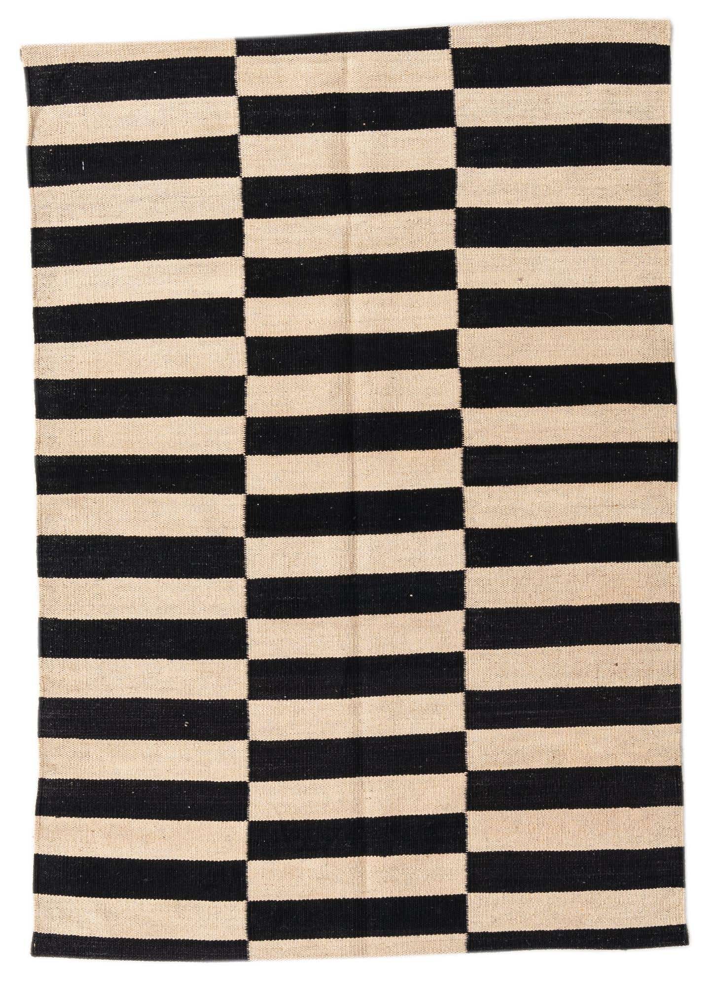 3' 3 x 4' 9 Hand Woven Kilim Modern Wool Rug
