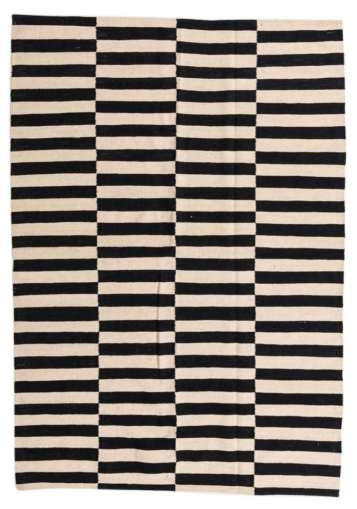 5' 4 x 7' 10 Hand Woven Kilim Modern Wool Rug