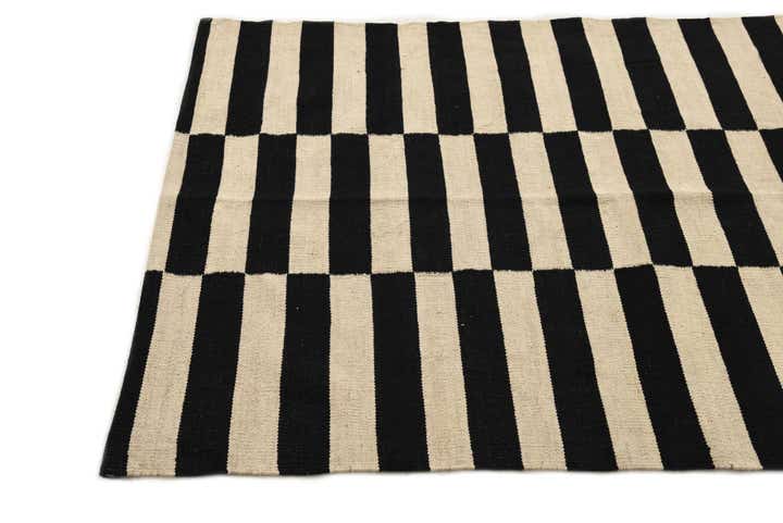 3' 5 x 4' 7 Hand Woven Kilim Modern Wool Rug