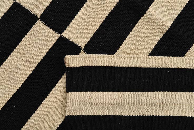 Detail image of 3' 5 x 4' 7 Hand Woven Kilim Modern Wool Rug