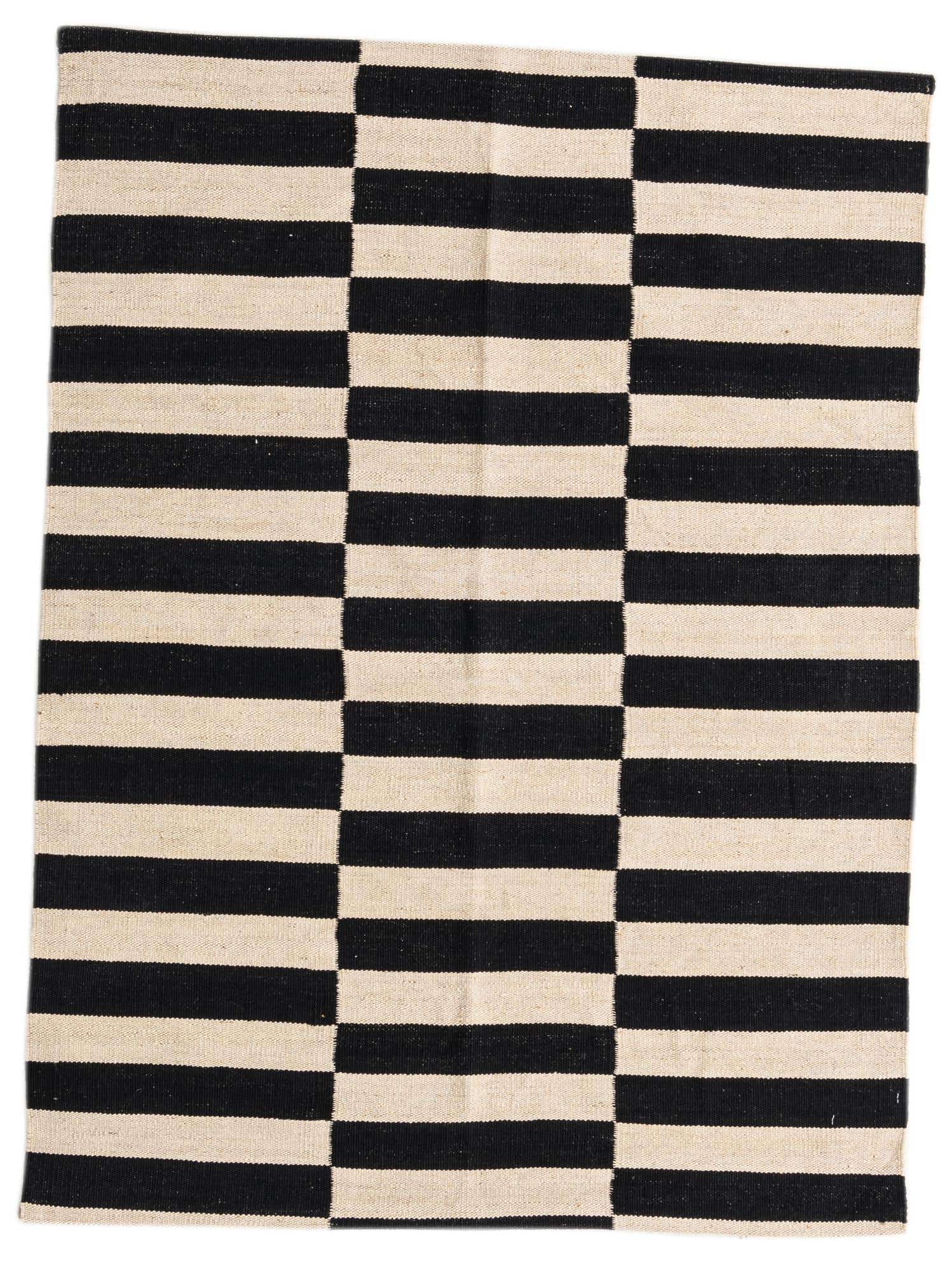 3' 5 x 4' 7 Hand Woven Kilim Modern Wool Rug