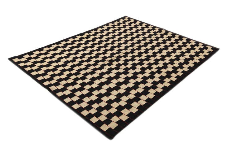 Detail image of 5' 9 x 7' 5 Hand Woven Kilim Modern Wool Rug