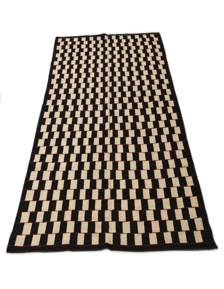 Detail image of 5' 9 x 7' 5  Hand Woven Kilim Modern Wool Rug