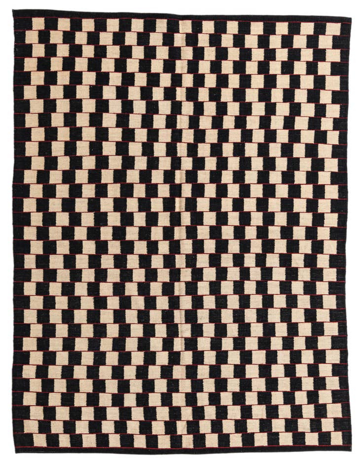 Detail image of 5' 9 x 7' 5 Hand Woven Kilim Modern Wool Rug