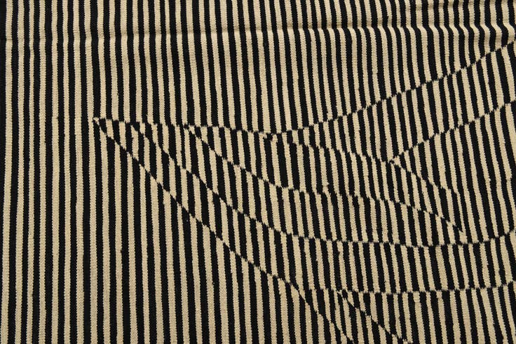 Detail image of 5' 8 x 7' 10 Hand Woven Kilim Modern Wool Rug