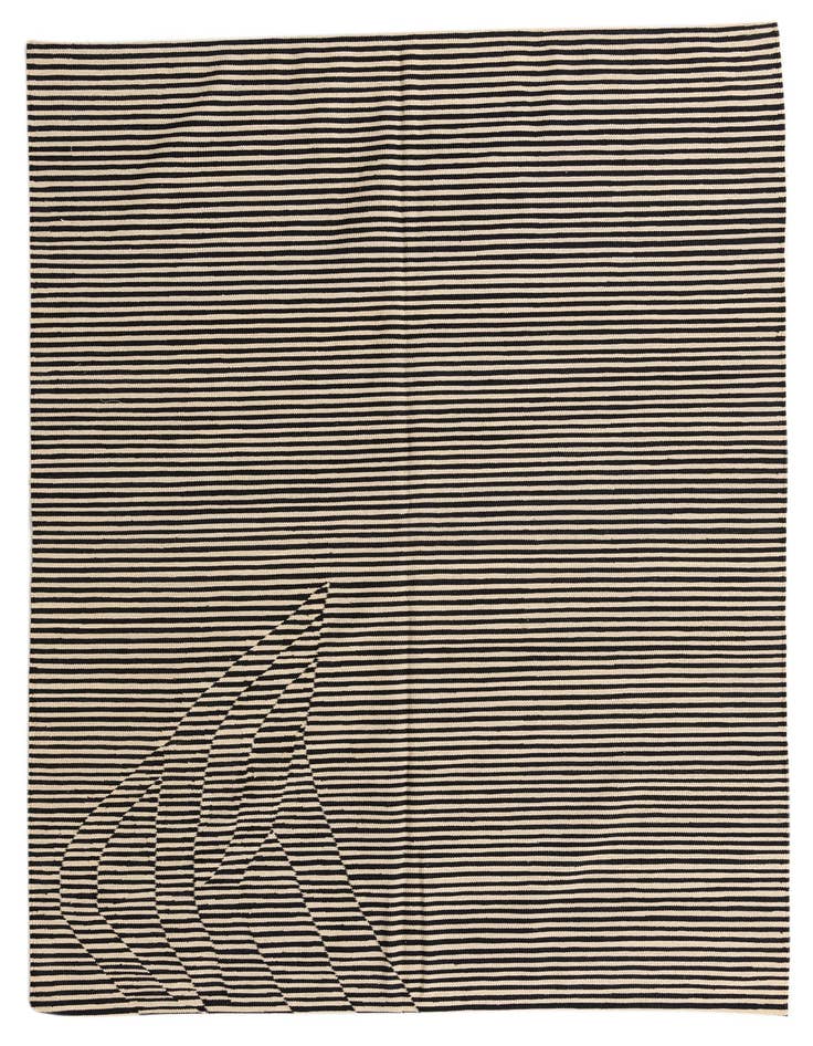 Detail image of 5' 8 x 7' 10 Hand Woven Kilim Modern Wool Rug