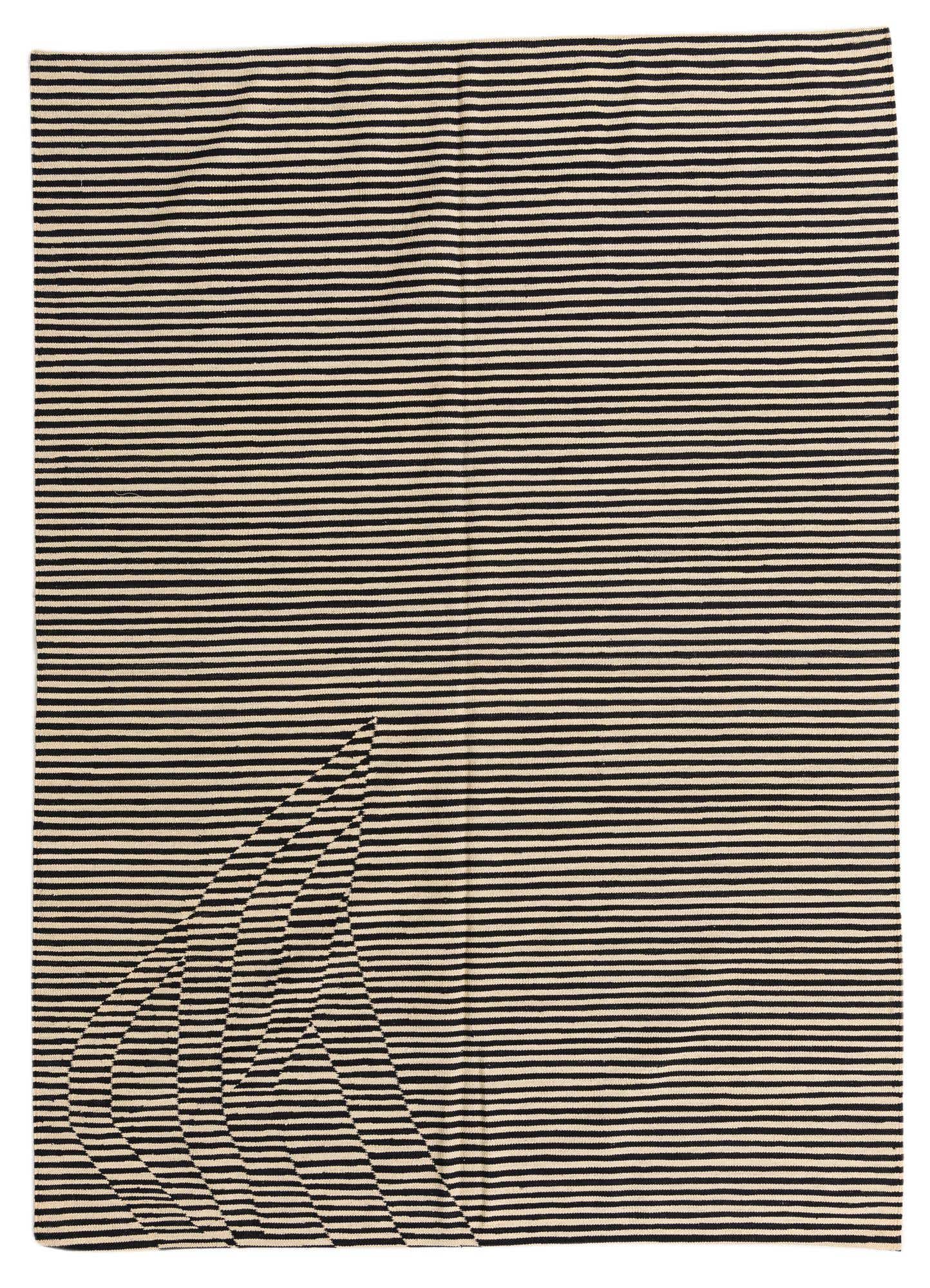 5' 8 x 7' 10 Hand Woven Kilim Modern Wool Rug