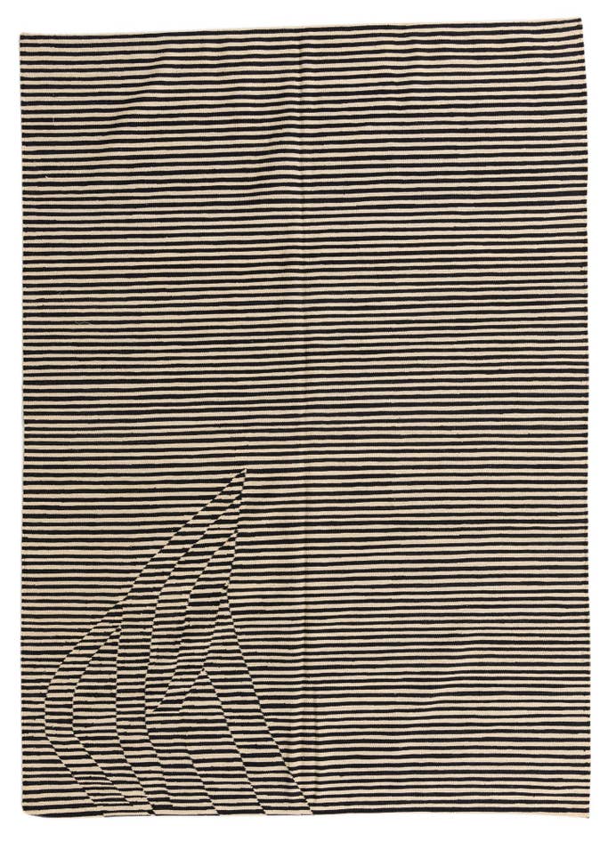 Detail image of 5' 8 x 7' 10 Hand Woven Kilim Modern Wool Rug