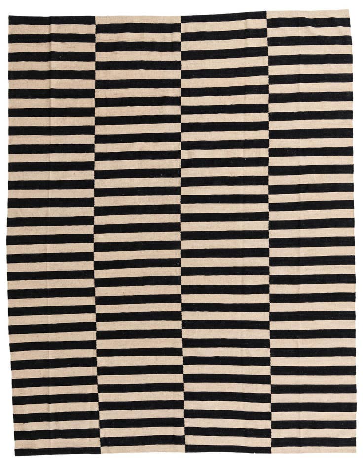 Detail image of 7' 6 x 9' 11 Hand Woven Kilim Modern Wool Rug