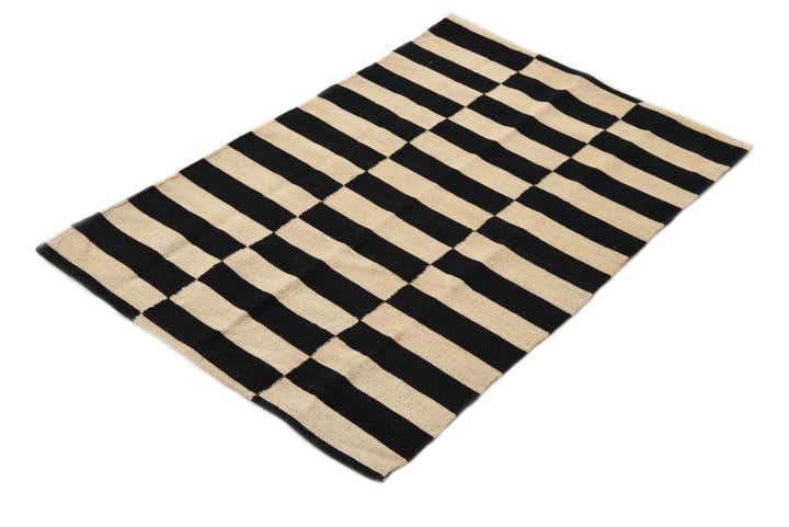 2' 7 x 4' 10 Hand Woven Kilim Modern Wool Rug