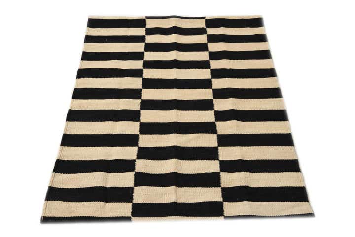 2' 7 x 4' 10 Hand Woven Kilim Modern Wool Rug