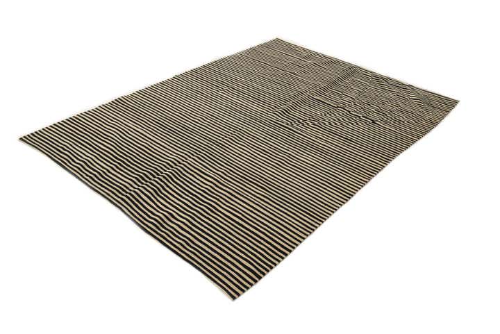 5' 7 x 7' 9 Hand Woven Kilim Modern Wool Rug