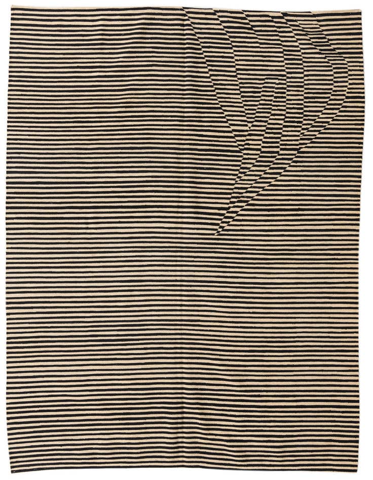 Detail image of 5' 7 x 7' 9 Hand Woven Kilim Modern Wool Rug