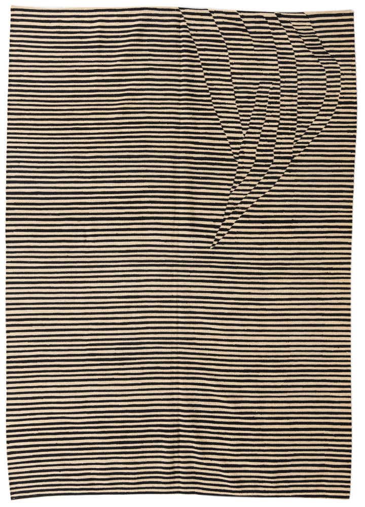 5' 7 x 7' 9 Hand Woven Kilim Modern Wool Rug