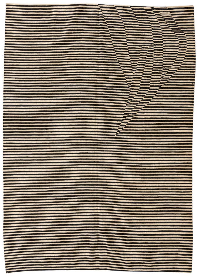 Detail image of 5' 7 x 7' 9 Hand Woven Kilim Modern Wool Rug
