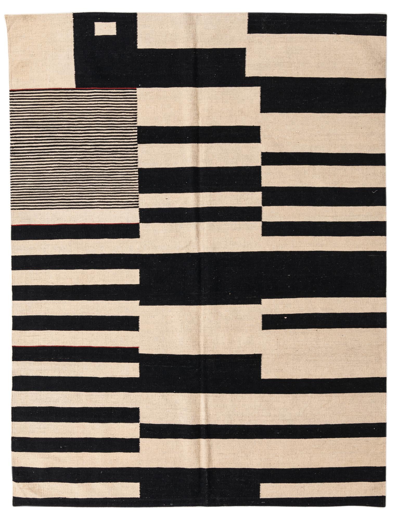 5' 9 x 7' 7 Hand Woven Kilim Modern Wool Rug