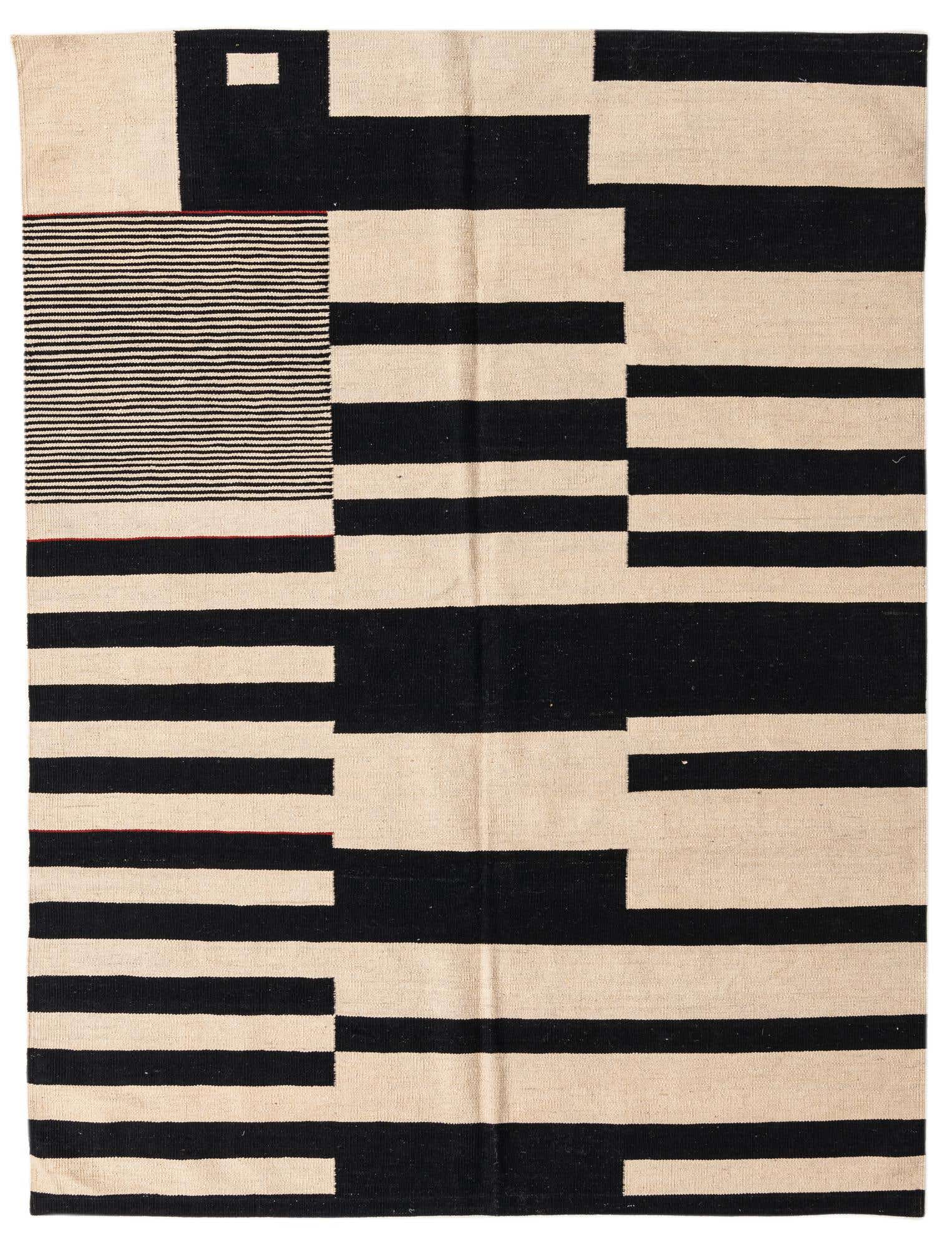 5' 9 x 7' 7 Hand Woven Kilim Modern Wool Rug