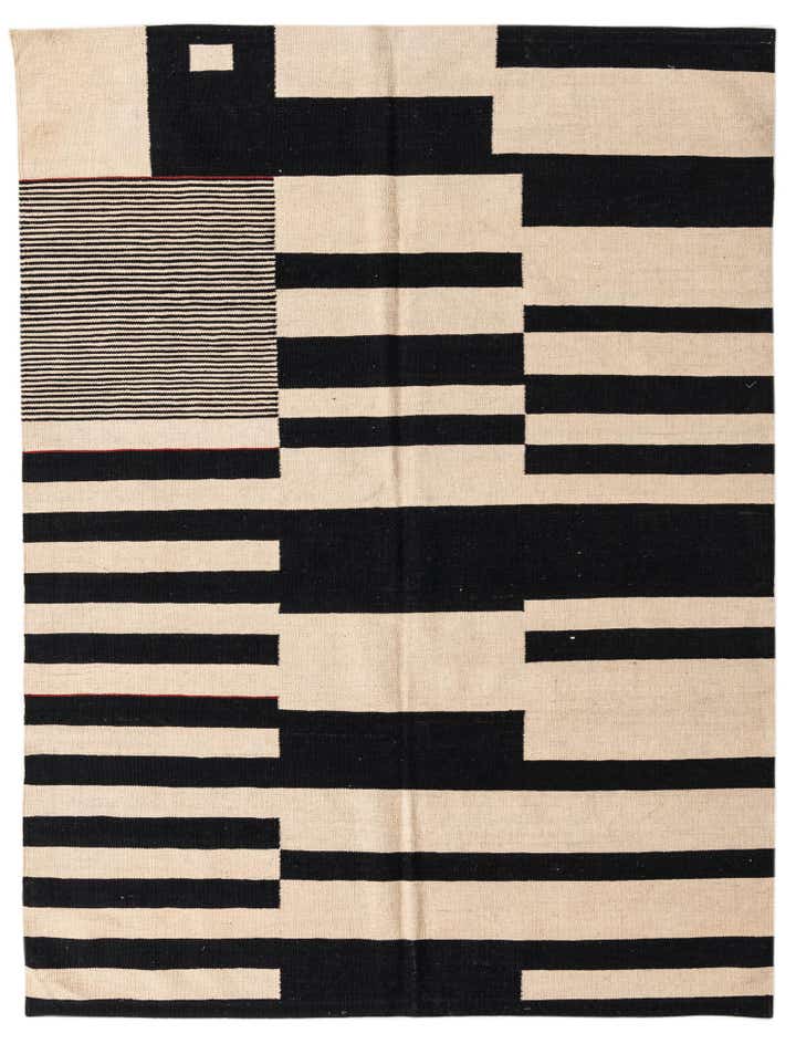 5' 9 x 7' 7 Hand Woven Kilim Modern Wool Rug