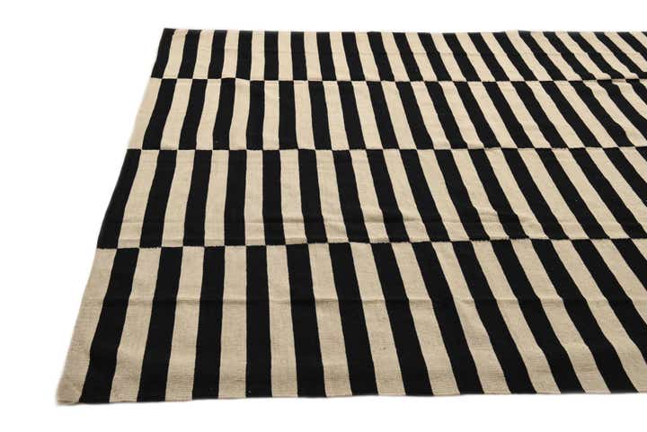 8' 2 x 11' 1 Hand Woven Kilim Modern Wool Rug