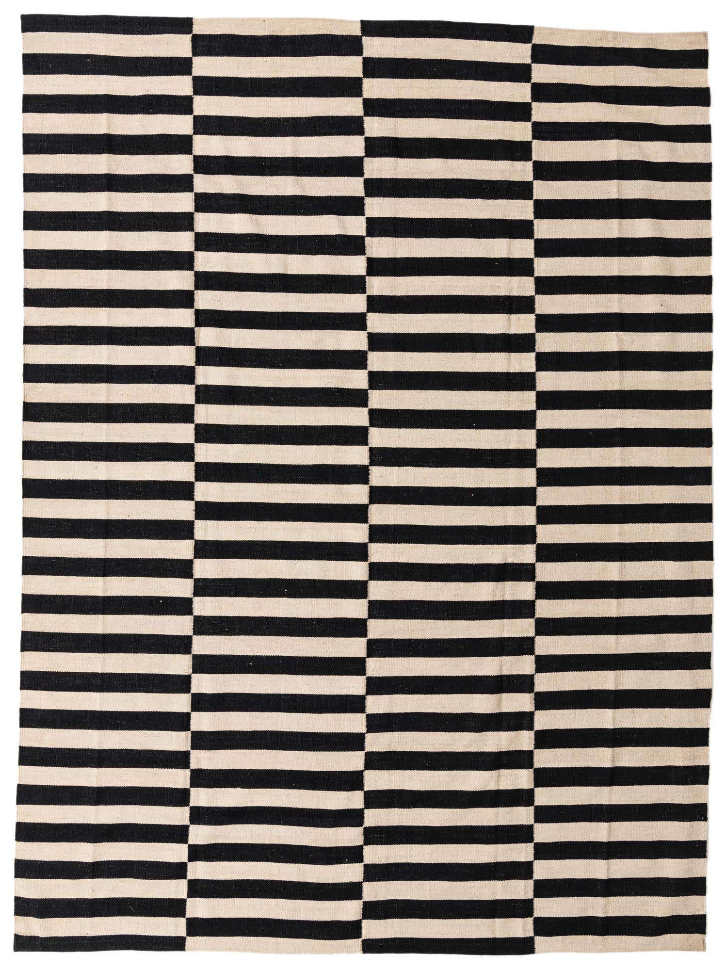 8' 2 x 11' 1 Hand Woven Kilim Modern Wool Rug