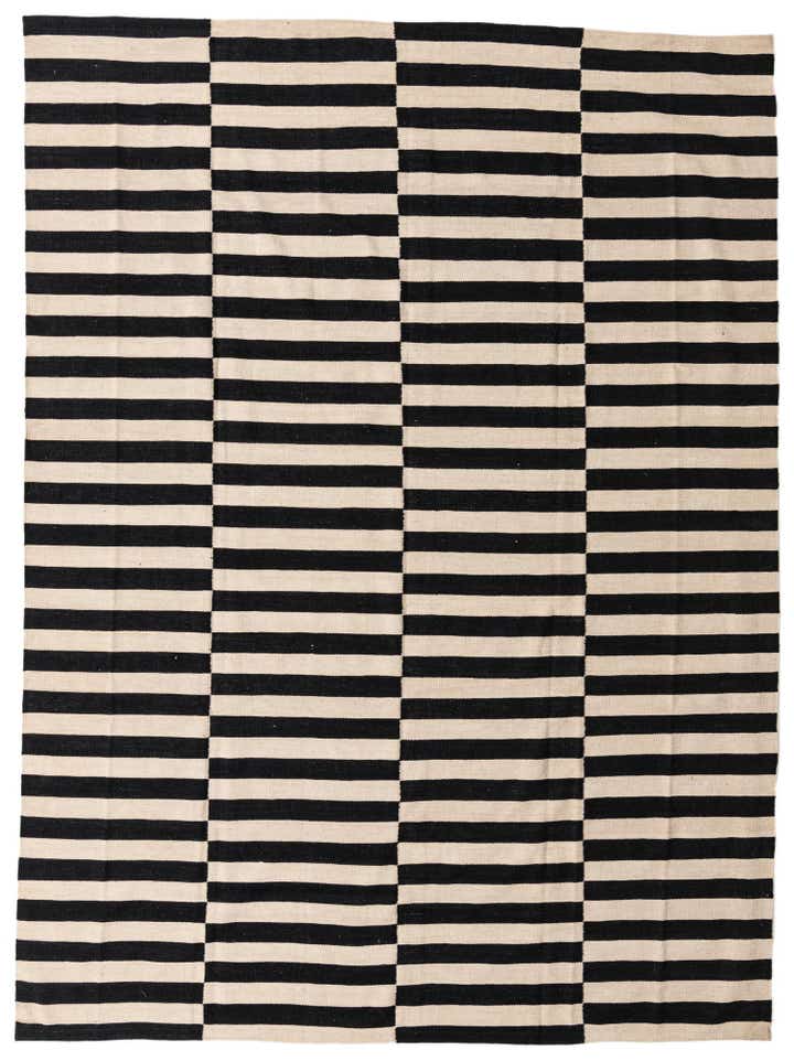 8' 2 x 11' 1 Hand Woven Kilim Modern Wool Rug