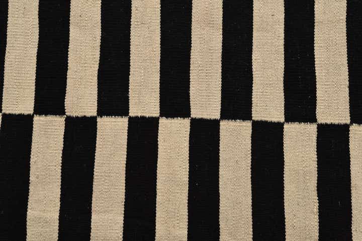 6' 7 x 9' 9 Hand Woven Kilim Modern Wool Rug