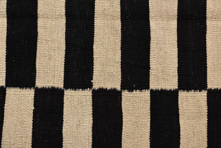 Detail image of 2' 8 x 3' 10 Hand Woven Kilim Modern Wool Rug