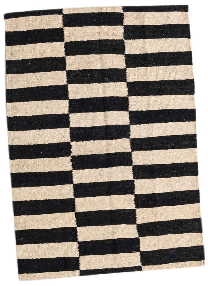2' 8 x 3' 10 Hand Woven Kilim Modern Wool Rug