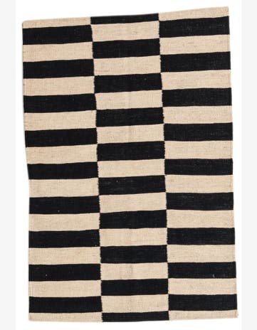2' 8 x 3' 10 Hand Woven Kilim Modern Wool Rug