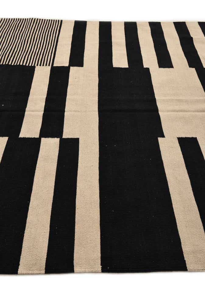 6' 6 x 9' 9 Hand Woven Kilim Modern Wool Rug