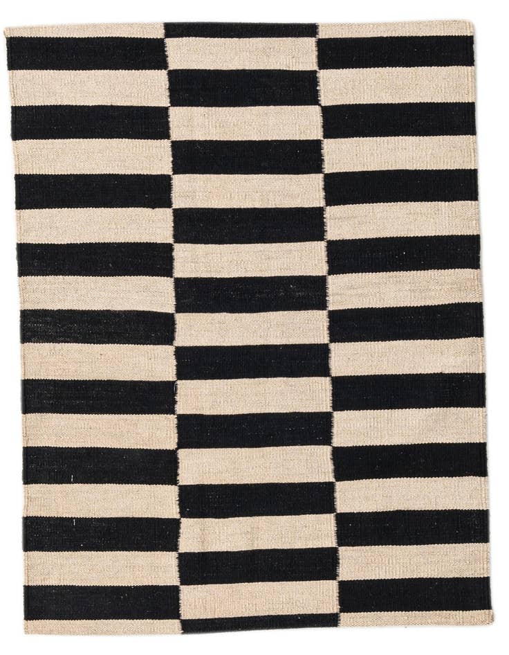Detail image of 2' 8 x 3' 9 Hand Woven Kilim Modern Wool Rug