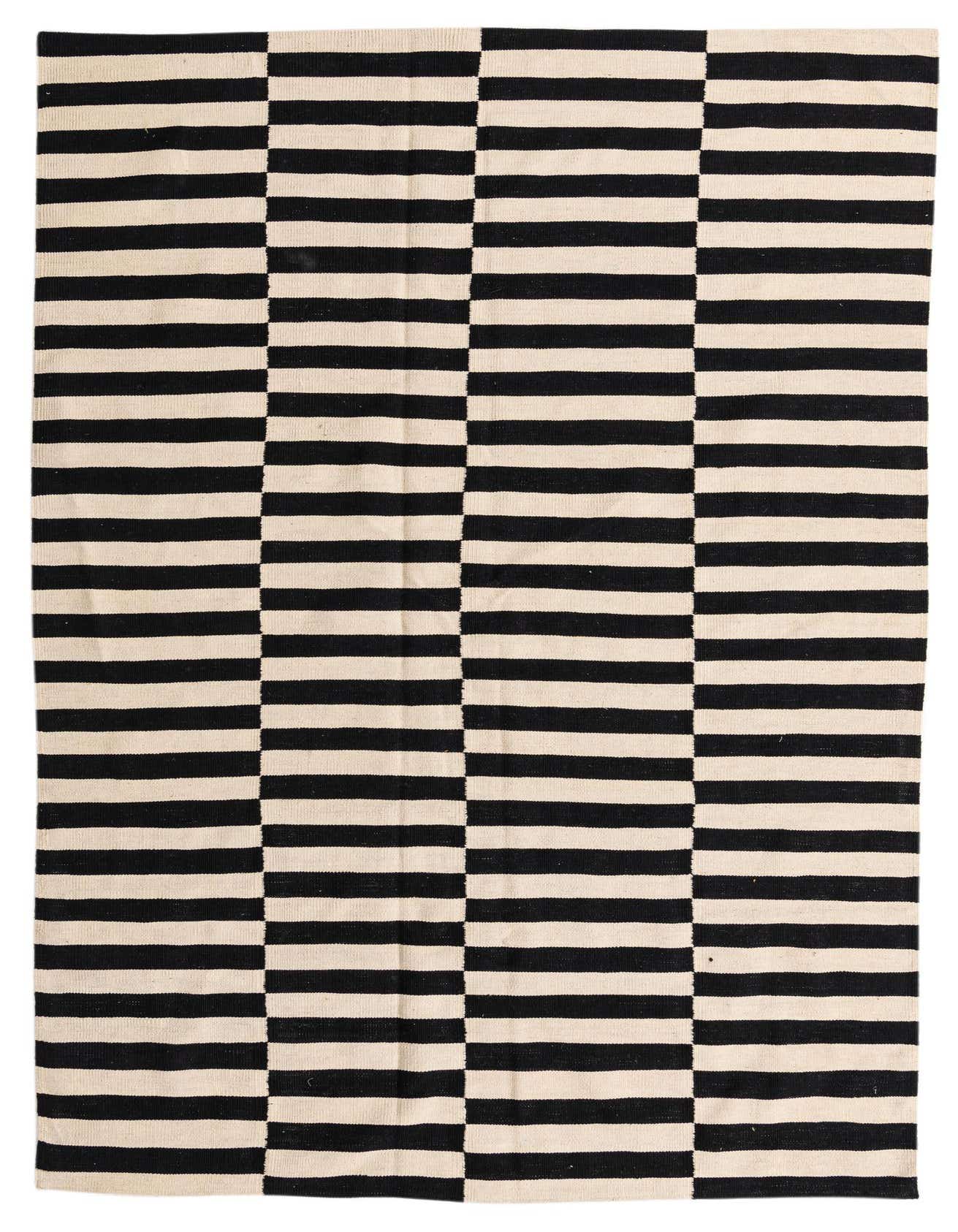 6' 4 x 9' 10 Hand Woven Kilim Modern Wool Rug