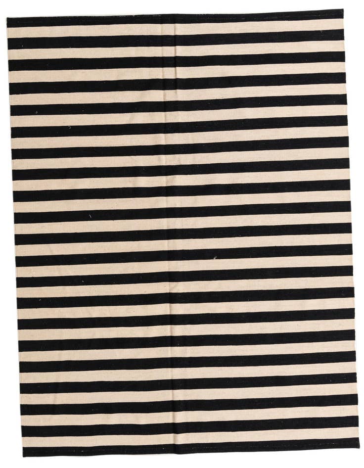Detail image of 6' 9 x 9' 11 Hand Woven Kilim Modern Wool Rug