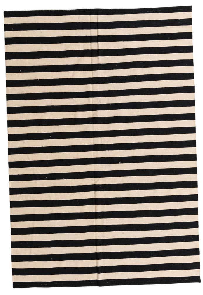 6' 9 x 9' 11 Hand Woven Kilim Modern Wool Rug
