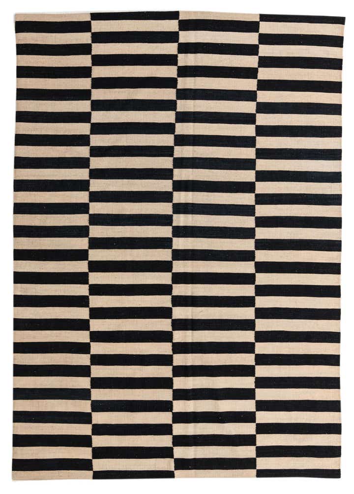 6' 10 x 9' 8 Hand Woven Kilim Modern Wool Rug