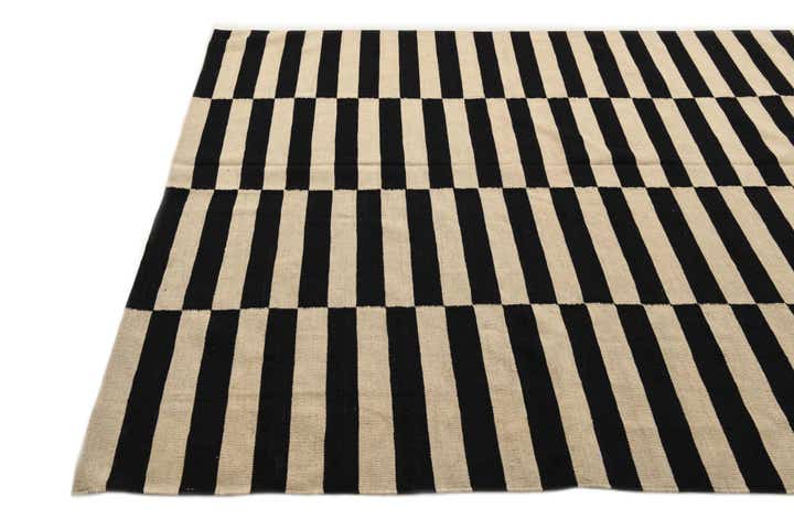 6' 6 x 9' 10 Hand Woven Kilim Modern Wool Rug