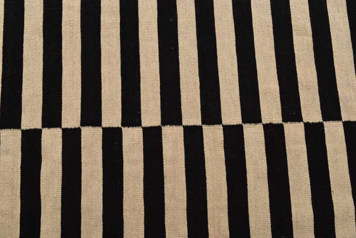 6' 6 x 9' 10 Hand Woven Kilim Modern Wool Rug