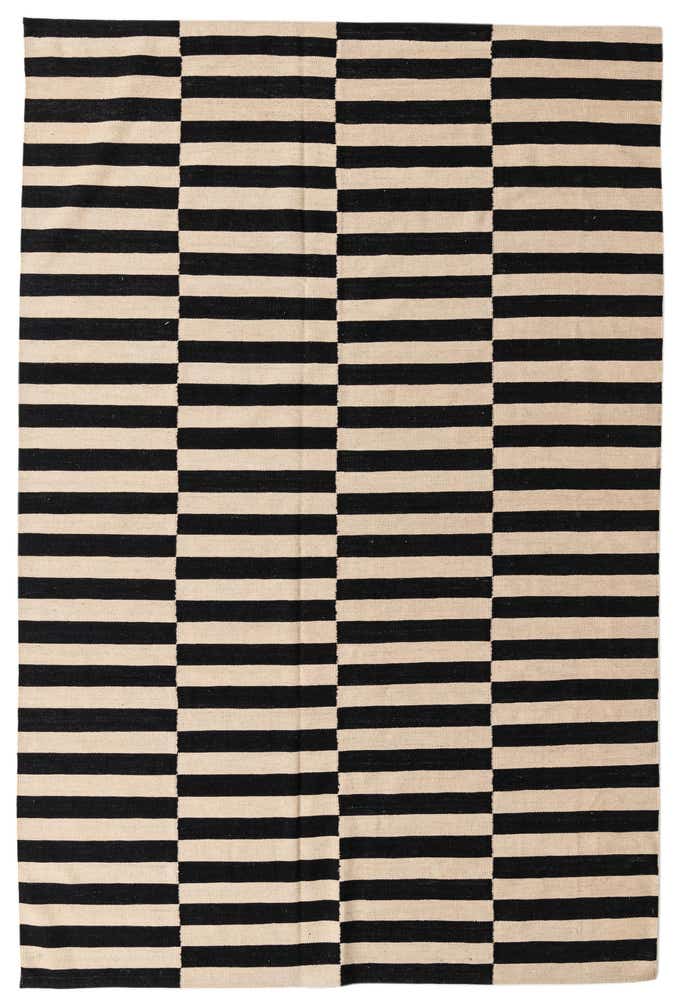 6' 6 x 9' 10 Hand Woven Kilim Modern Wool Rug