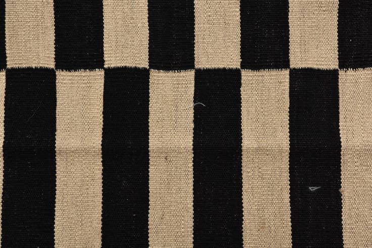 Detail image of 3' 4 x 5' Hand Woven Kilim Modern Wool Rug