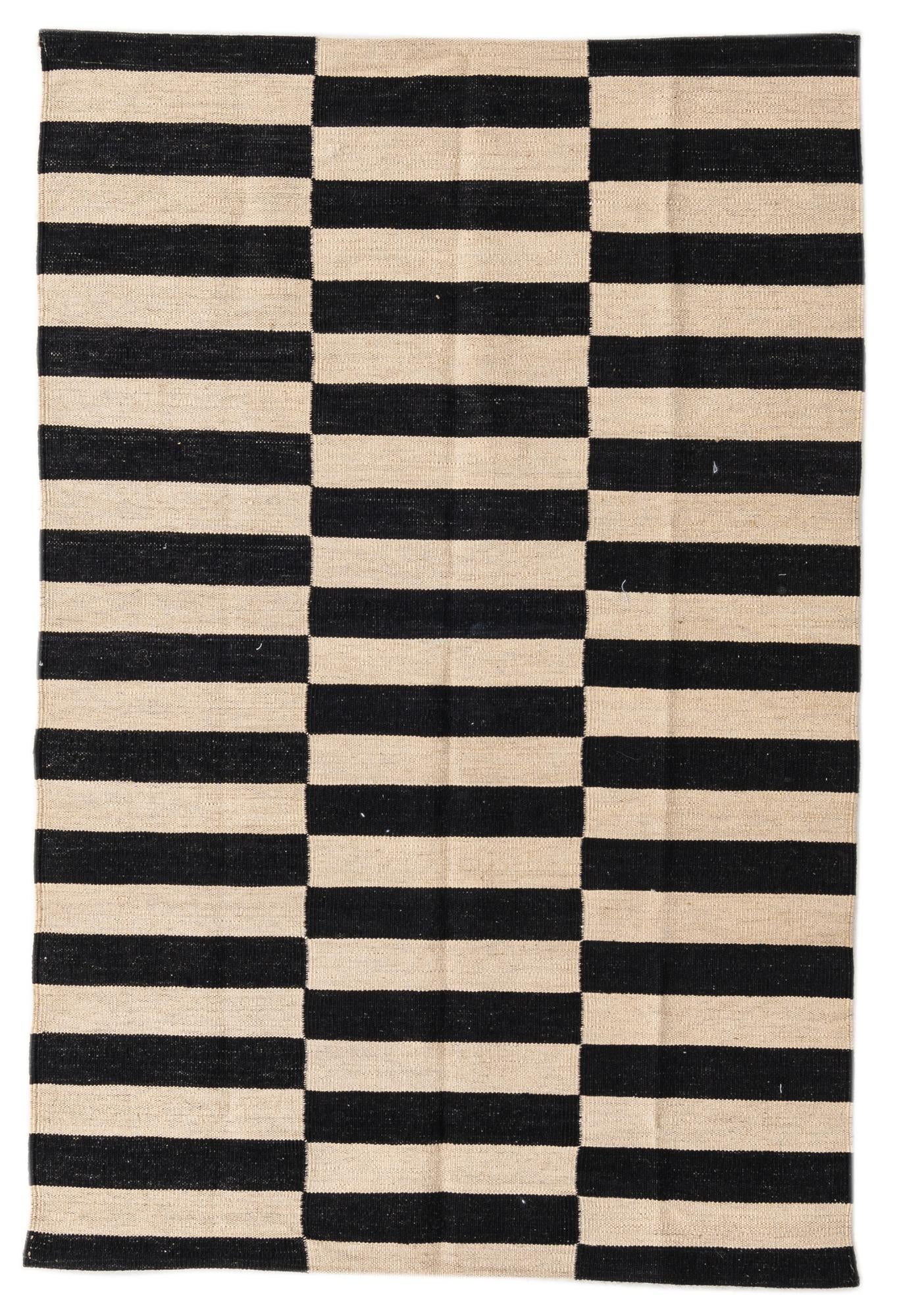 3' 4 x 5' Hand Woven Kilim Modern Wool Rug