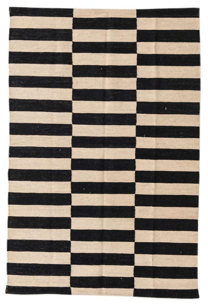 3' 4 x 5' Hand Woven Kilim Modern Wool Rug