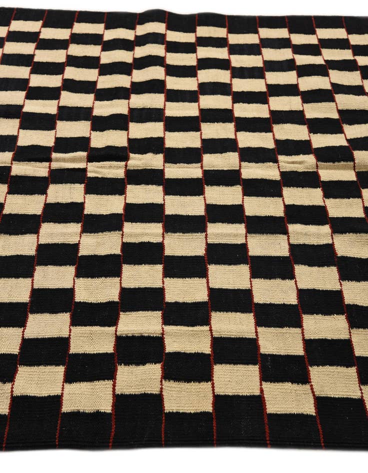 Detail image of 4' 9 x 6' 2  Hand Woven Kilim Modern Wool Rug
