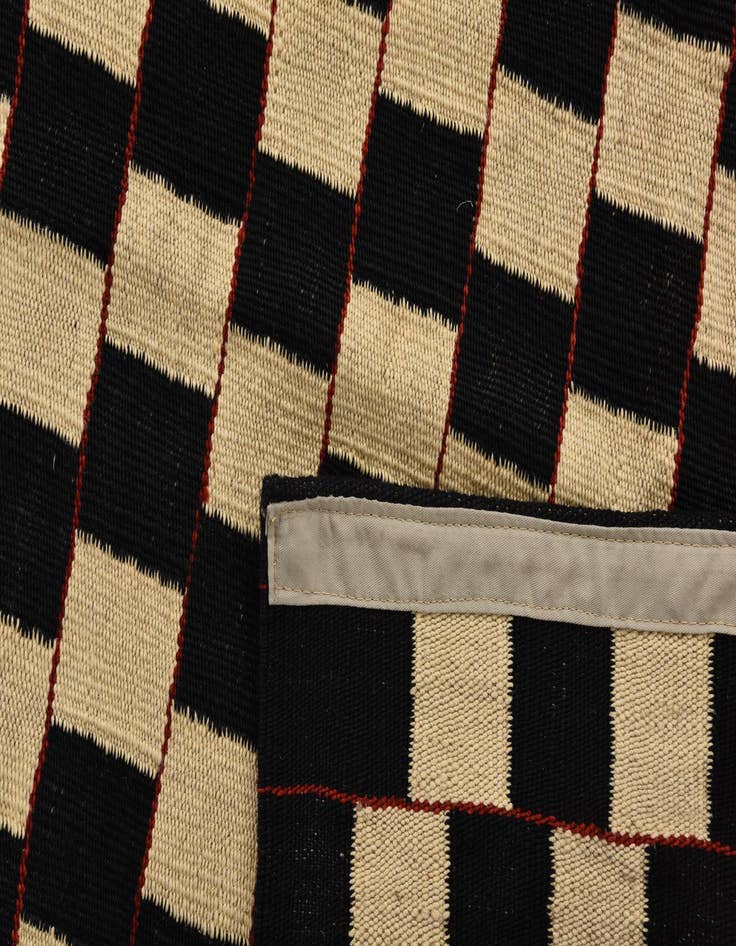 Detail image of 4' 9 x 6' 2  Hand Woven Kilim Modern Wool Rug