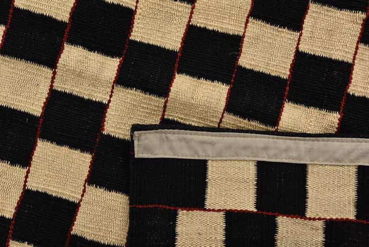 4' 9 x 6' 2 Hand Woven Kilim Modern Wool Rug