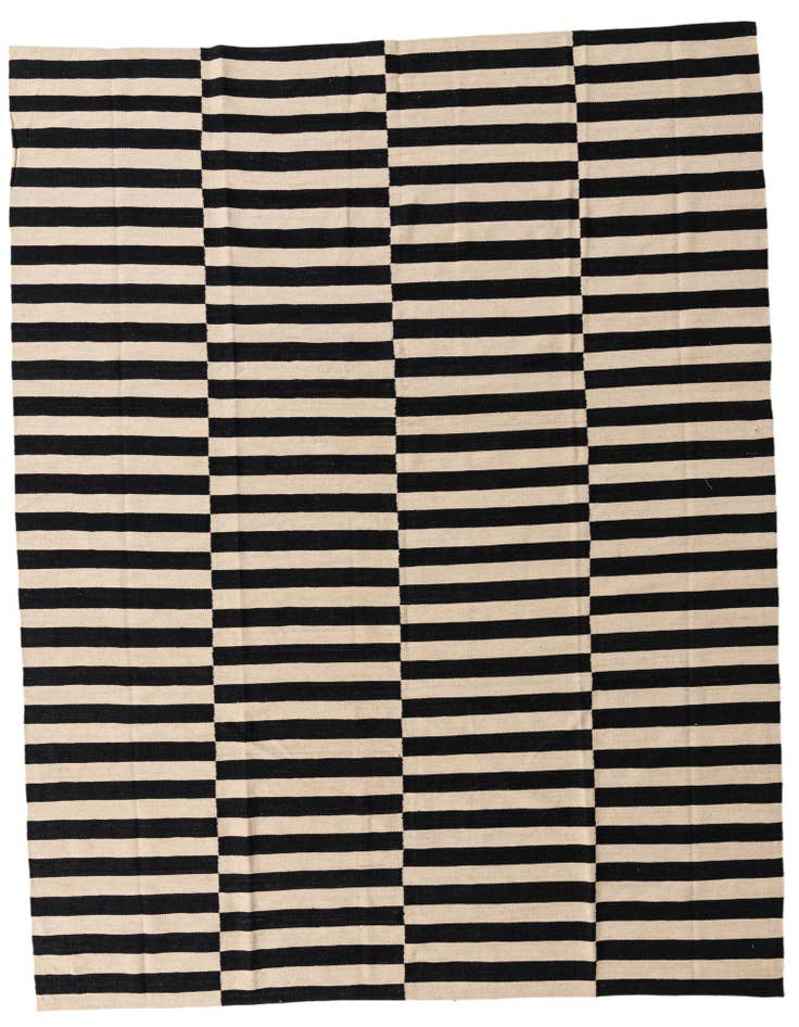 Detail image of 8' 3 x 10' 9 Hand Woven Kilim Modern Wool Rug