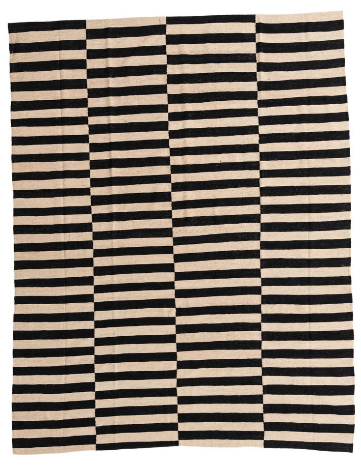 Detail image of 8' 4 x 9' 8 Hand Woven Kilim Modern Wool Rug