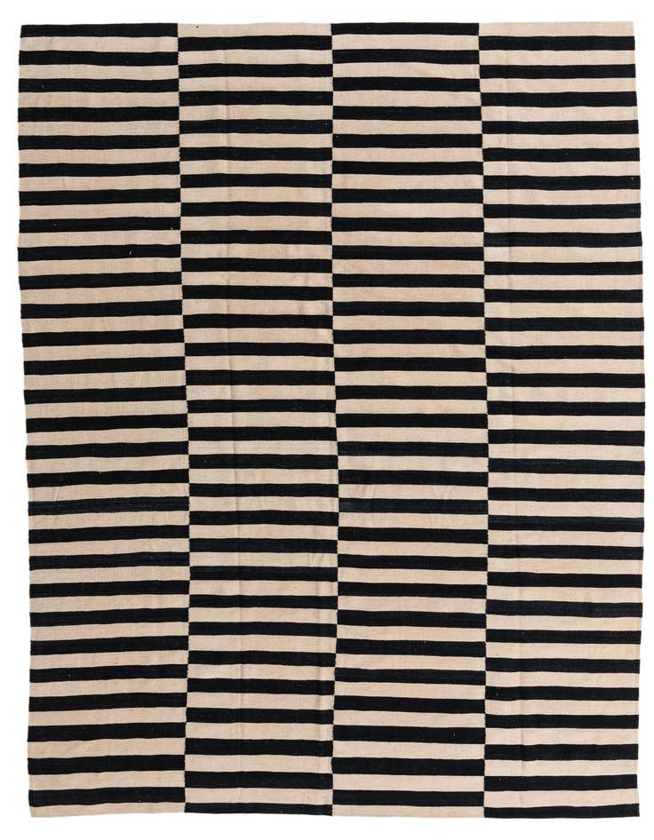 Detail image of 8' 1 x 11' 1 Hand Woven Kilim Modern Wool Rug