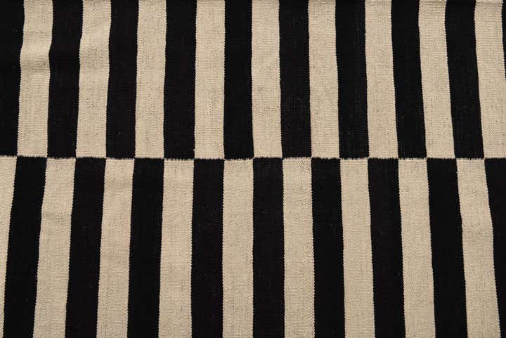 6' 8 x 9' 9 Hand Woven Kilim Modern Wool Rug