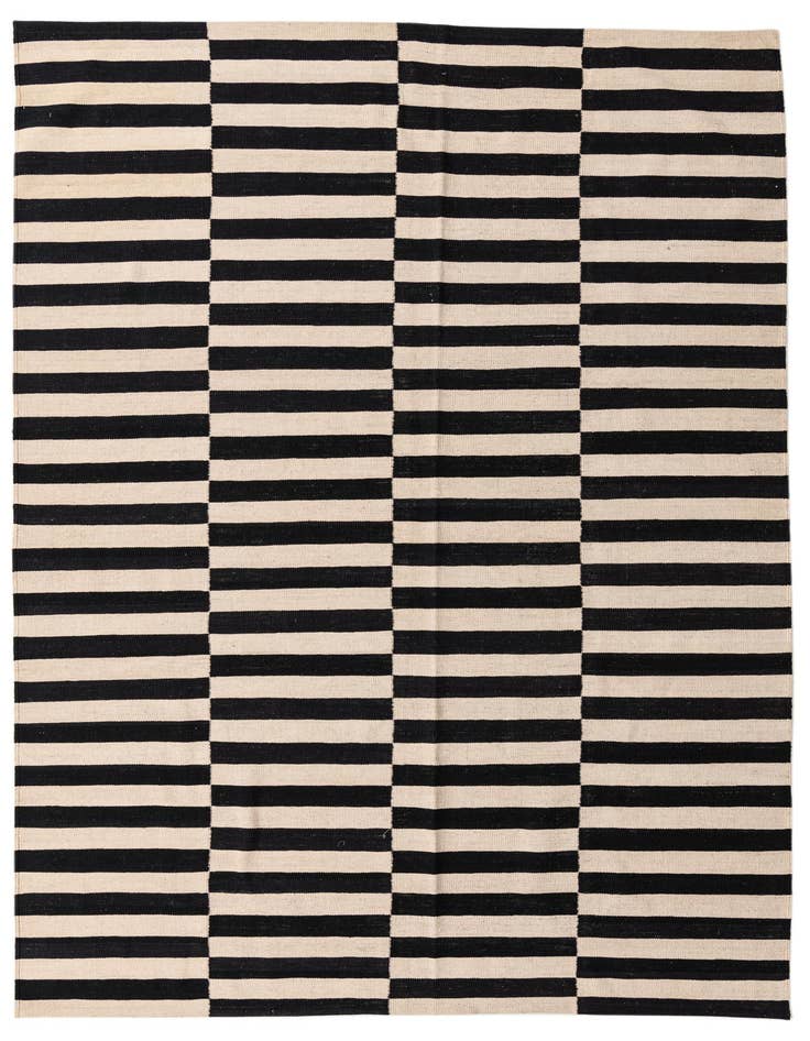 Detail image of 6' 8 x 9' 9 Hand Woven Kilim Modern Wool Rug