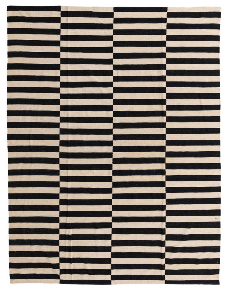 Detail image of 8' 4 x 10' 1 Hand Woven Kilim Modern Wool Rug